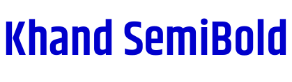 Khand SemiBold шрифт